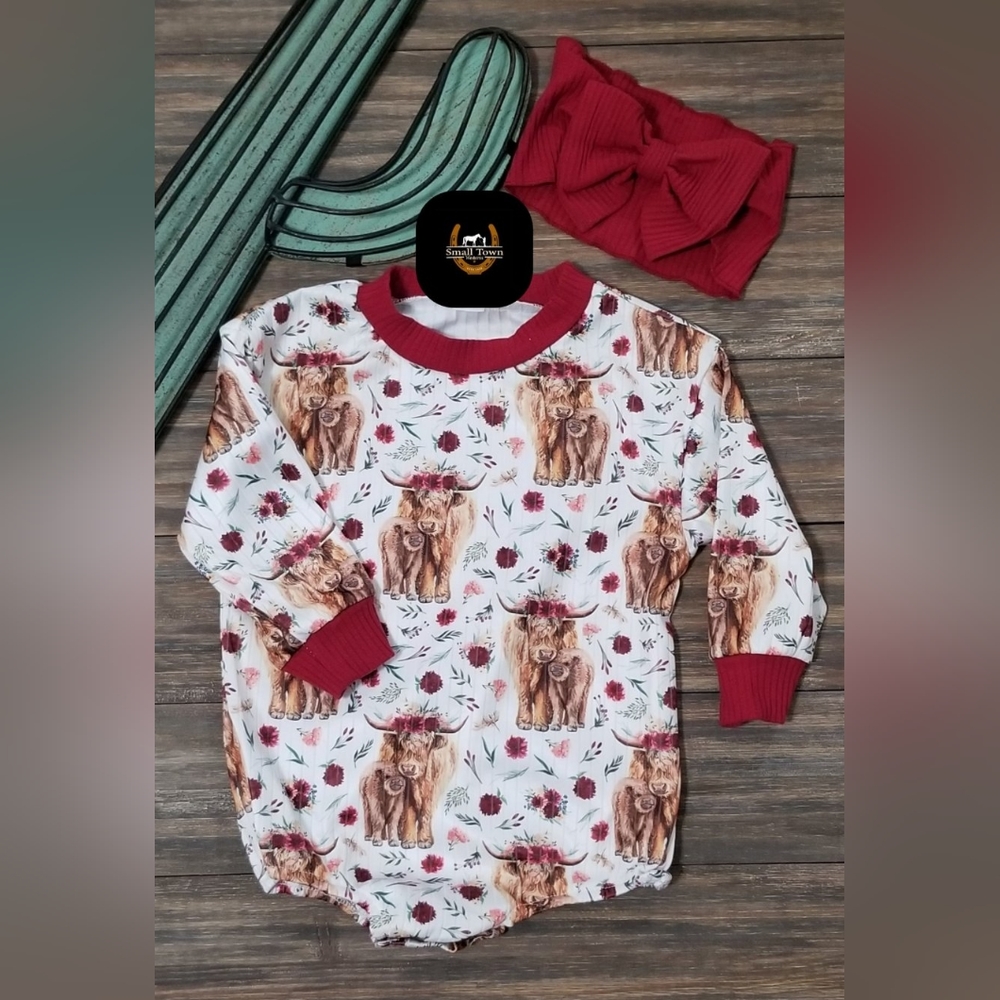 Highland Cow Onsie Set